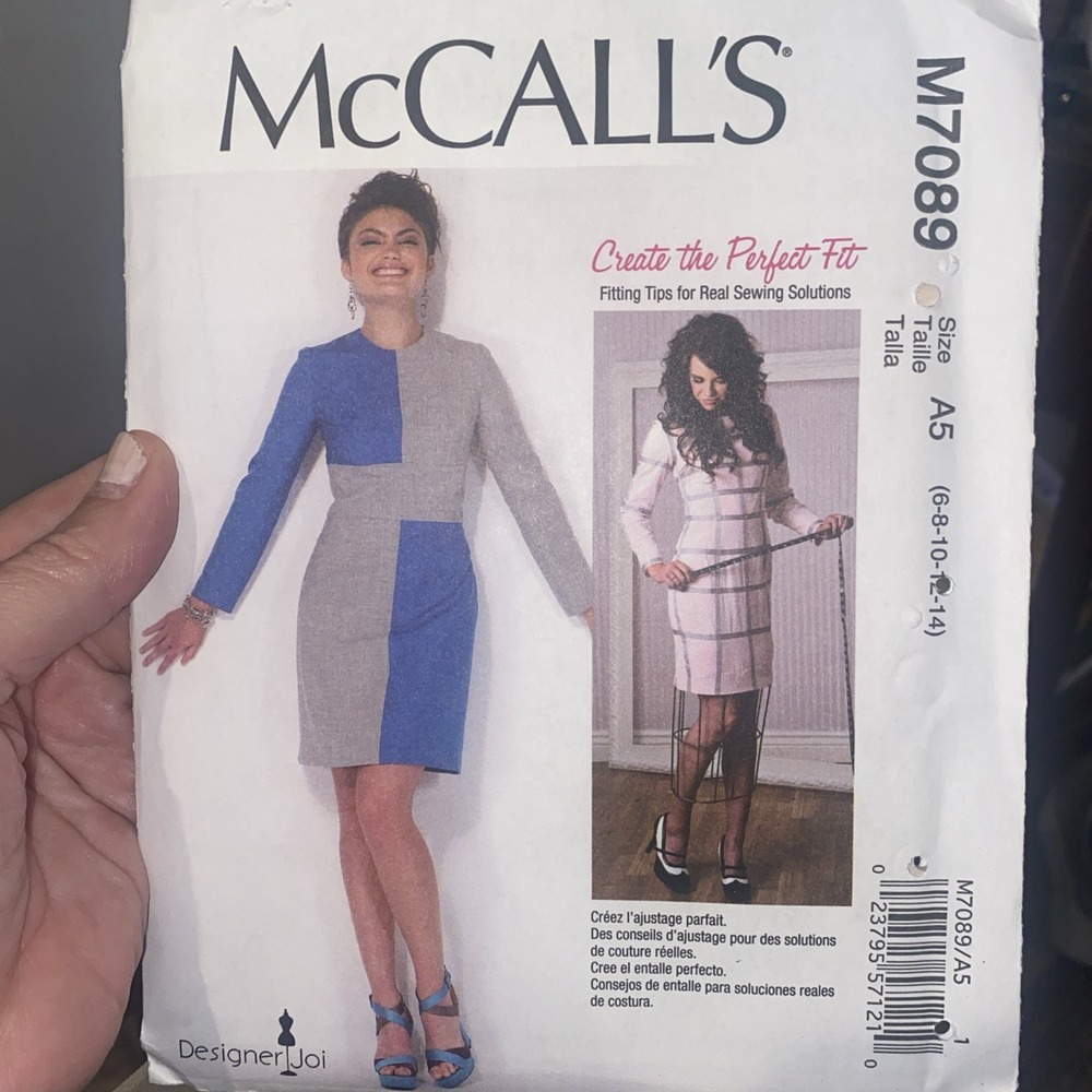 McCalls M7089 Dress Sewing Pattern Misses Sizes 6-14 Uncut Designer Joi